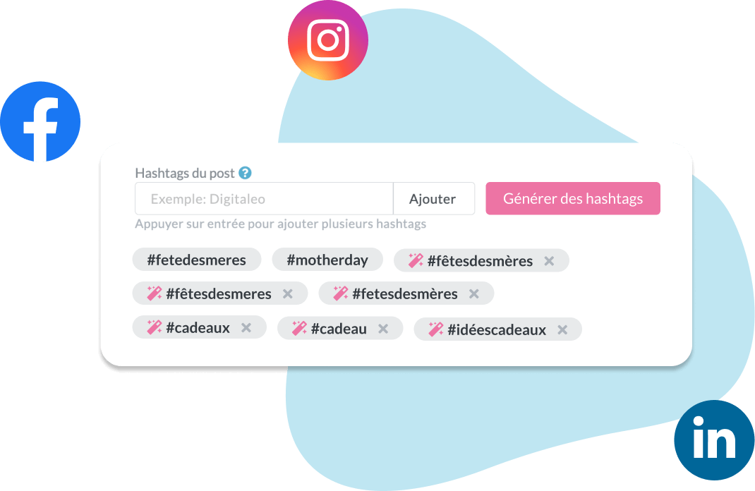 Suggestion hashtags